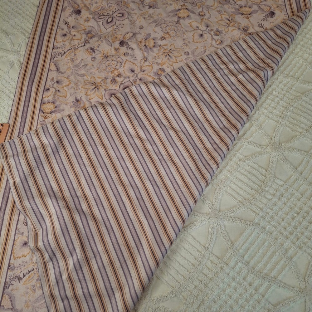 Victoria's Secret 2-in-1 Towel Backpack Purple Floral Striped Drom Resort NWT - Picture 9 of 13